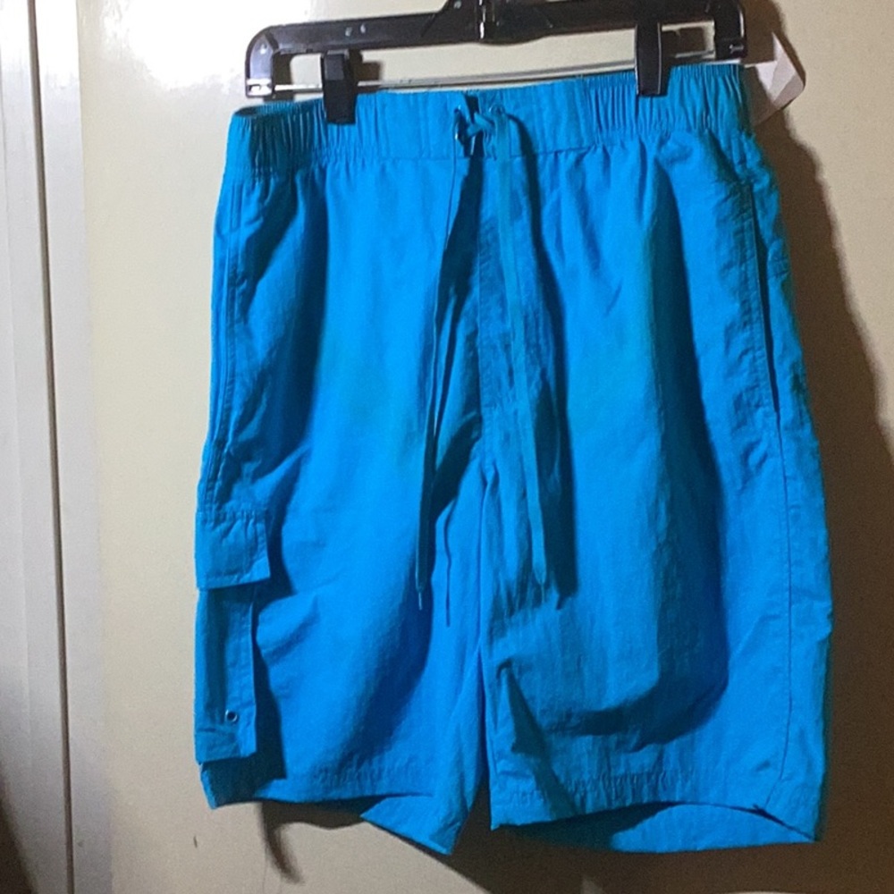 Blue swimming trunks